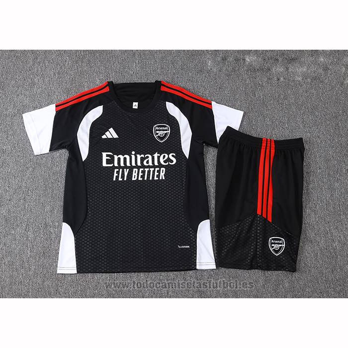 Chandal del Arsenal Manga Corta 2026-2027 Negro - Pantalon Corto